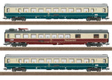 FD Konigssee Three Passenger Car Set - Ready to Run -- German Federal Railroad DB (Era IV 1988, mixed schemes)-2
