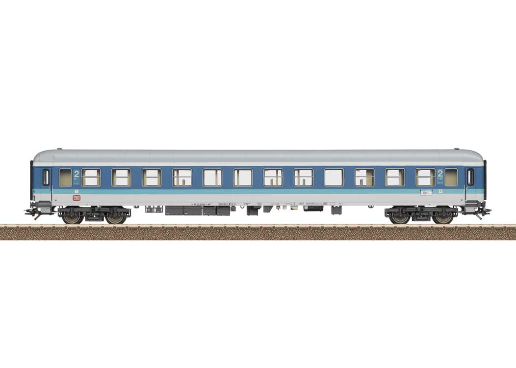 Type Bim 263.5 2nd Class Coach - Ready to Run -- German Federal Railroad DB #48 (InteRegio Era V 1993, blue, gray)