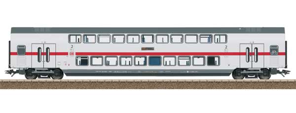 IC2 Type DBpza 682.2 Bi-Level 2nd Class Coach - Ready to Run -- German Railroad DB AG (Era VI 2020, white, gray, red)
