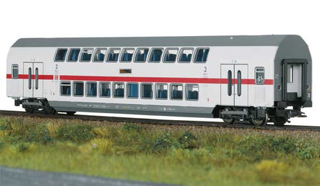 IC2 Type DBpza 682.2 Bi-Level 2nd Class Coach - Ready to Run -- German Railroad DB AG (Era VI 2020, white, gray, red)-1