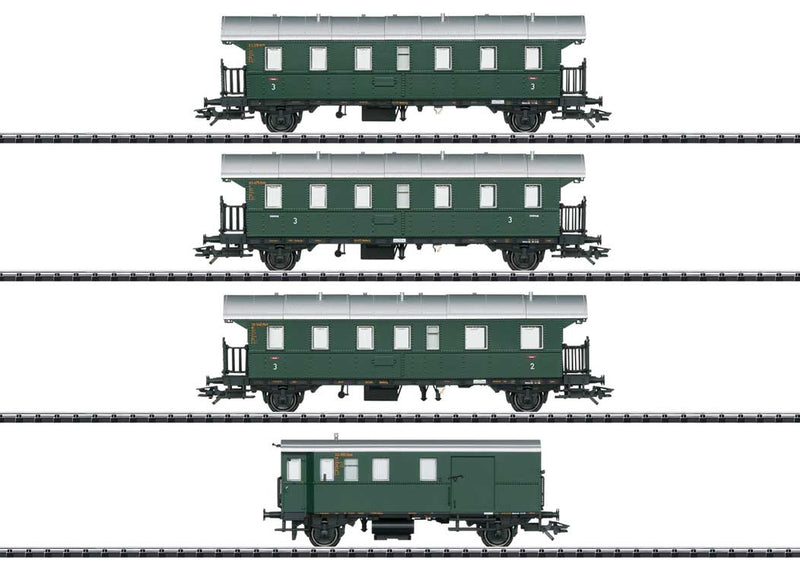 Thunderbox 4-Car Set with Cab Car, Sound & Lights - Exclusiv -- German Federal Railway (Era III Mid-1950s; green, silver)-1