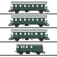 Thunderbox 4-Car Set with Cab Car, Sound & Lights - Exclusiv -- German Federal Railway (Era III Mid-1950s; green, silver)
