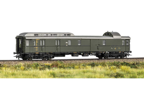 Type PwPost4u, ABC4u, WLAB4u(e), BC4uwe Car Set for D 74 Train - Ready to Ru -- German Federal Railroad DB (Era III 1955, 3 green & 1 red cars)-2