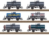 2-Axle Tank Car 6-Pack - Ready to Run -- 6 Different Era III Cars-1