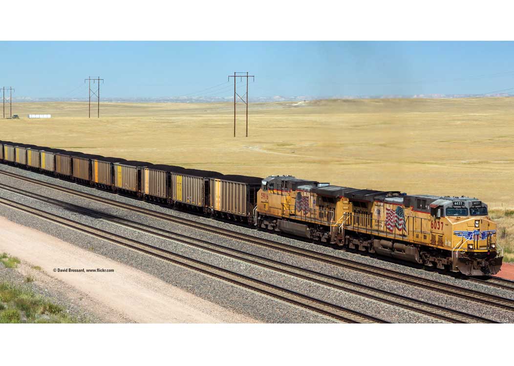 Modern Hopper Car 6-Pack - Ready to Run -- Union Pacific