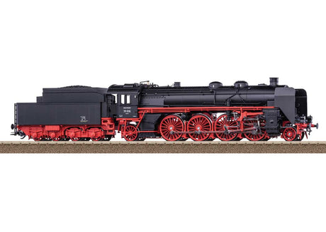 Class 19.0 2-8-2 - Sound and DCC -- German State Railroad DR #19 016 (Era III 1950s, black, red)-2