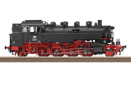 Class 86 2-8-2T - Sound and DCC -- German Federal Railroad DB #86 507 (Era III 1964, black, red)-2