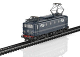 Class 1100 Electric - Sound and DCC -- Dutch State Railways NS #1108 (Era IV 1970s, black, white, silver)-1