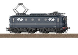 Class 1100 Electric - Sound and DCC -- Dutch State Railways NS #1108 (Era IV 1970s, black, white, silver)-2