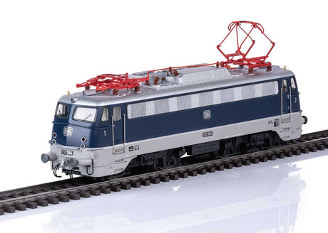 Class E10.3 Pants Crease Electric - Sound and DCC -- German Federal Railroad DB #E10 384 (Era III 1967, blue, gray)-1