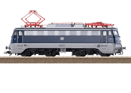 Class E10.3 Pants Crease Electric - Sound and DCC -- German Federal Railroad DB #E10 384 (Era III 1967, blue, gray)-2