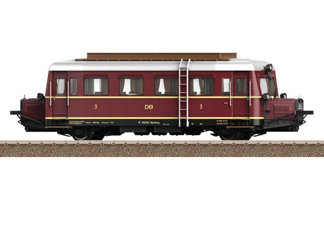 Class VT 88.9 Cvt-34 Diesel "Pig Snout" Rail Car - Sound and DCC -- German Federal Railroad DB #VT 88 902 (Era III 1950, red, silver)-2