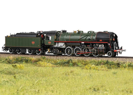 Class 141.R 2-8-2 - Sound and DCC -- French State Railways SNCF #1244 (Verein Mikado era VI Scheme, green, red)-1