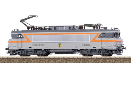 Class BB 22200 Electric - Sound and DCC -- French State Railways SNCF #BB 22307 (Era VI 1985, gray, orange)-2