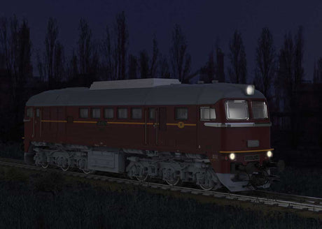 Class 120 Diesel - Sound and DCC -- German State Railroad DR #120 052 (Era IV 1976, maroon, gray)-4