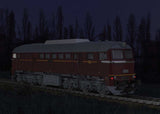 Class 120 Diesel - Sound and DCC -- German State Railroad DR #120 052 (Era IV 1976, maroon, gray)-6