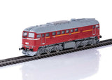 Class 120 Diesel - Sound and DCC -- German State Railroad DR #120 323 (Era IV 1973, red, gray)-1