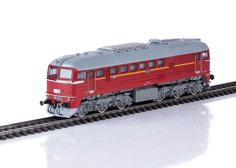 Class 120 Diesel - Sound and DCC -- German State Railroad DR #120 323 (Era IV 1973, red, gray)-1