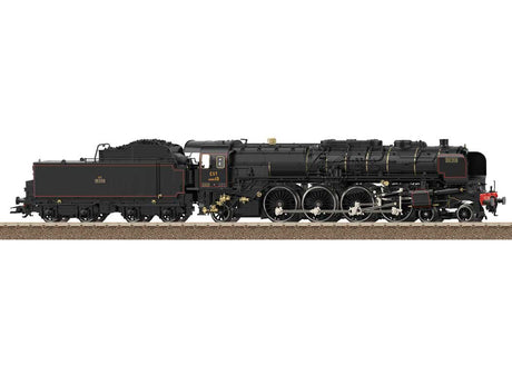 Class 13 4-8-2 - Sound and DCC -- French East Railroad EST #EST 241 004 (Era II 1931, black, red)-2