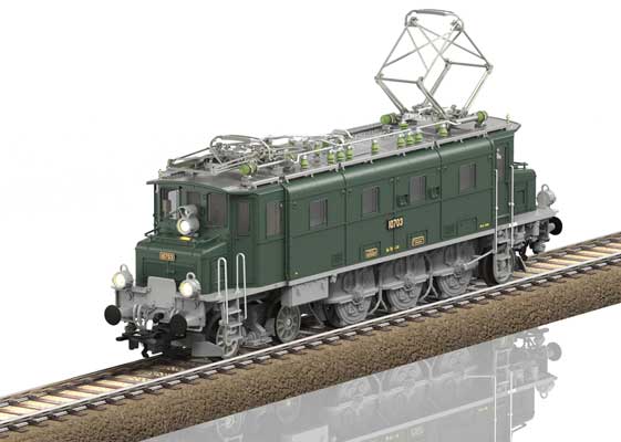 Class Ae 3/6 I Electric - Sound & DCC -- Swiss Federal Railways SBB #10703 (Era III 1950s, fir green, gray)-1