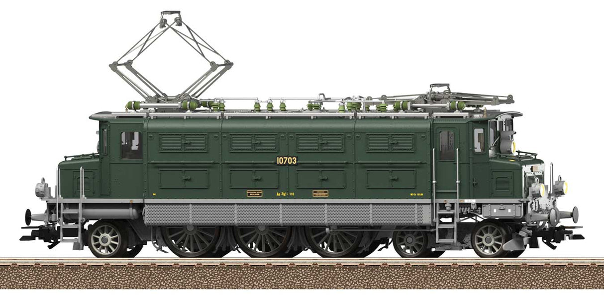 Class Ae 3/6 I Electric - Sound & DCC -- Swiss Federal Railways SBB #10703 (Era III 1950s, fir green, gray)-2