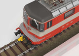 Class Re 4/4 II Electric - Early Production - Sound and DCC -- Swiss Federal Railways SBB (Era IV 1975, orange, gray, silver)-4