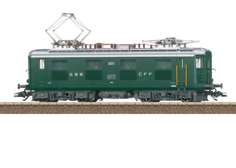Class Re 4/4 I Electric - Sound and DCC -- Swiss Federal Railways SBB #10011 (Era III 1959, green, silver)-1