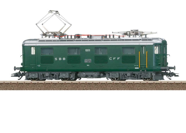 Class Re 4/4 I Electric - Sound and DCC -- Swiss Federal Railways SBB #10011 (Era III 1959, green, silver)-1