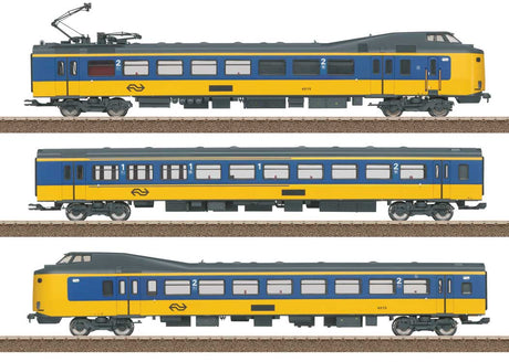 Class ICM-1 Koploper 3-Car Train - Sound and DCC -- Dutch State Railways NS #4237 (Era IV 1984, yellow, bl-1