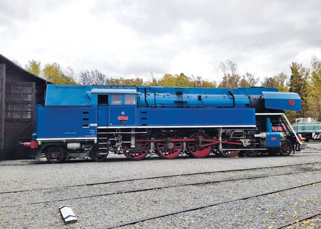 Class 477.0 4-8-4T Parrot - Sound and DCC -- Czech State Railroad Museum #477.043 (Era VI 2021, blue, red)