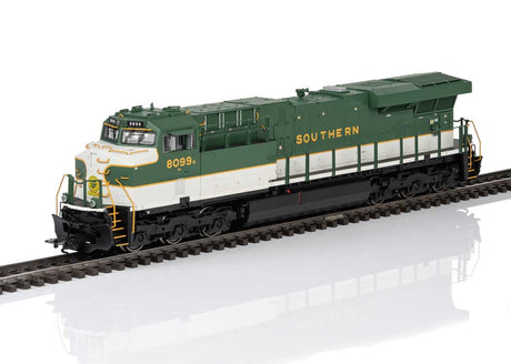 GE ES44AC - Sound and DCC -- Norfolk Southern #8099 (Southern Railway Heritage, green, white)-1