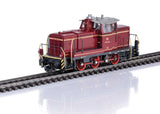 Class V 60 Diesel - Sound and DCC -- German Federal Railroad DB #V 60 334 (Era III 1960, red, black, yellow)-1