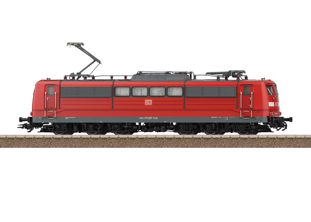Class 151 Electric - Sound and DCC -- German Railroad DB AG #151 035-3 (Era VI 2008, red, gray, white)-2