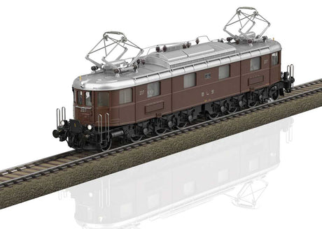 Class Ae 6/8 Electric - Sound and DCC -- Bern-Lotschberg-Simplon Railroad BLS #207 (Era III 1940s/1950s, brown, silve-1