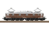 Class Ae 6/8 Electric - Sound and DCC -- Bern-Lotschberg-Simplon Railroad BLS #207 (Era III 1940s/1950s, brown, silve-2
