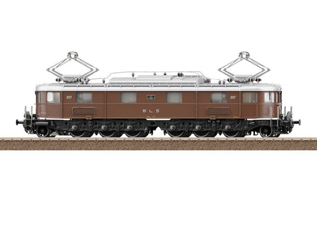 Class Ae 6/8 Electric - Sound and DCC -- Bern-Lotschberg-Simplon Railroad BLS #207 (Era III 1940s/1950s, brown, silve-2