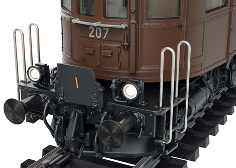 Class Ae 6/8 Electric - Sound and DCC -- Bern-Lotschberg-Simplon Railroad BLS #207 (Era III 1940s/1950s, brown, silve-4