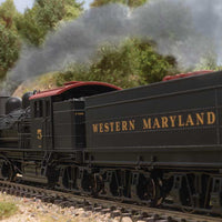 Class D 4-Truck Shay - Sound, Smoke and DCC -- Western Maryland #5 (1940s, black, graphite, Tuscan)