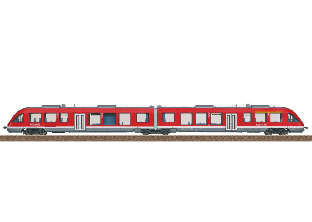 Class 648.2 LINT 41 Diesel Rail Car - Sound and DCC -- German Railroad DB AG #648 206-0, 648 706-9 (Era VI 2016, red, gray, white)-1