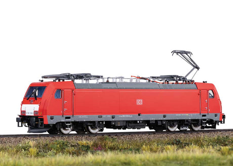 TRAXX 2 Class E 186 Electric - Sound and DCC -- German Railroad DB AG #186 339-8 (Era VI 2019, red, gray, white)-1