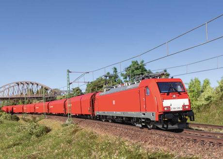 TRAXX 2 Class E 186 Electric - Sound and DCC -- German Railroad DB AG #186 339-8 (Era VI 2019, red, gray, white)-3
