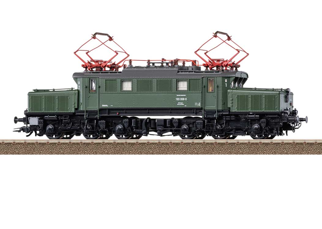 Class 193 Electric - Sound and DCC -- German Federal Railroad DB #193 008-0 (Era IV 1976, green, gray)-2