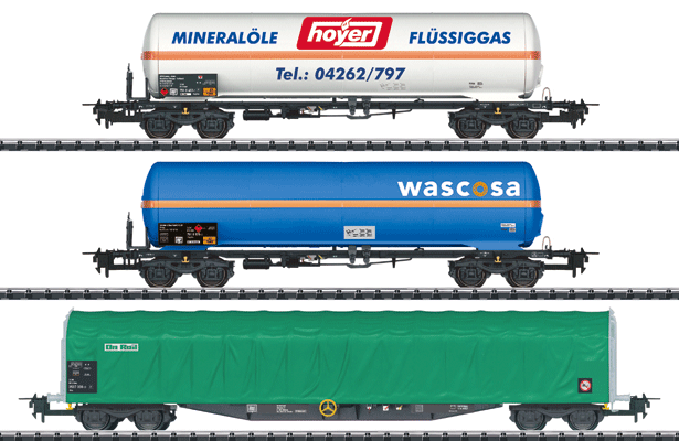 3-Car Freight Set - 3-Rail - Ready-to-Run - Trix Express -- Private Owners (Era VI)