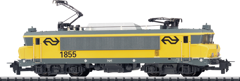 Class 1800 Electric Locomotive - AC - 3-Rail - Trix Express -- Dutch State Railways NS #1855 (Era V; yellow, gray)