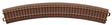 C-Track - Curved - 30 Degrees -- Radius: 20-1/4"  515mm