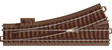 C-Track - Left Turnout - 24.3 Degrees -- 7-13/32"  188.3mm