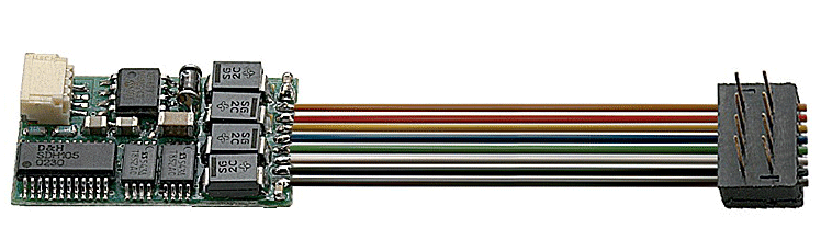 2000-Milliamp Locomotive Decoder -- For NEM Connector