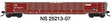 52'6" Corrugated Gondola - Ready to Run -- Norfolk Southern #7 (Ex-PC, Boxcar Red)