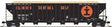 Greenville 7000-Cubic Foot Wood Chip Hopper - Ready to Run -- Illinois Central Gulf #870182 (black, orange, white)
