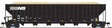 Greenville 7000-Cubic Foot Wood Chip Hopper - Ready to Run -- Norfolk Southern #198922 (black, white, no conspicuity striping)